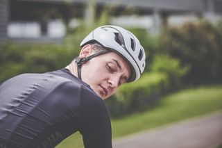 Tom Davidson on his bike