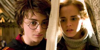 Daniel Radcliffe and Emma Watson in Harry Potter and the Goblet of Fire