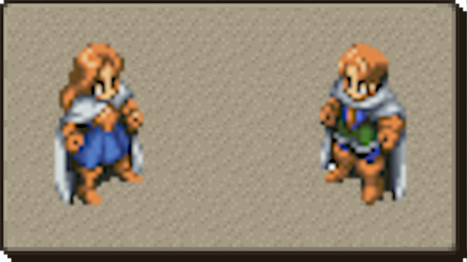 fft job sprite art on beige background