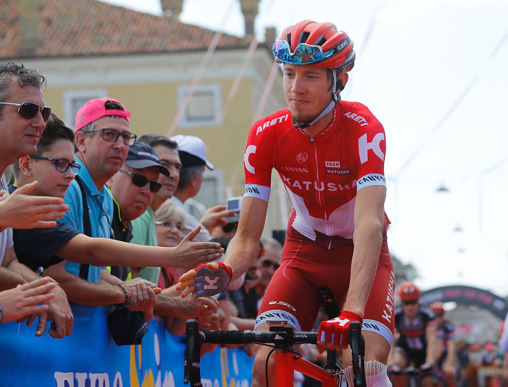 Ilnur Zakarin (Katusha) during stage 13 start at the Giro d'Italia