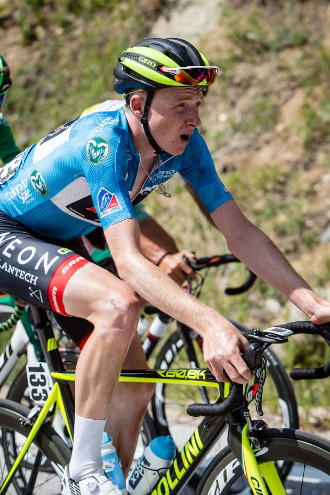 Tao Geoghegan Hart (Axeon) held onto the best young rider today jersey today