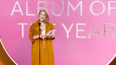 Celine Dion presenting Album of the Year at the Grammys