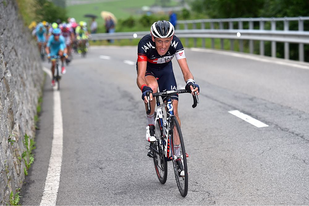 Jerome Coppel (IAM Cycling) goes on the attack