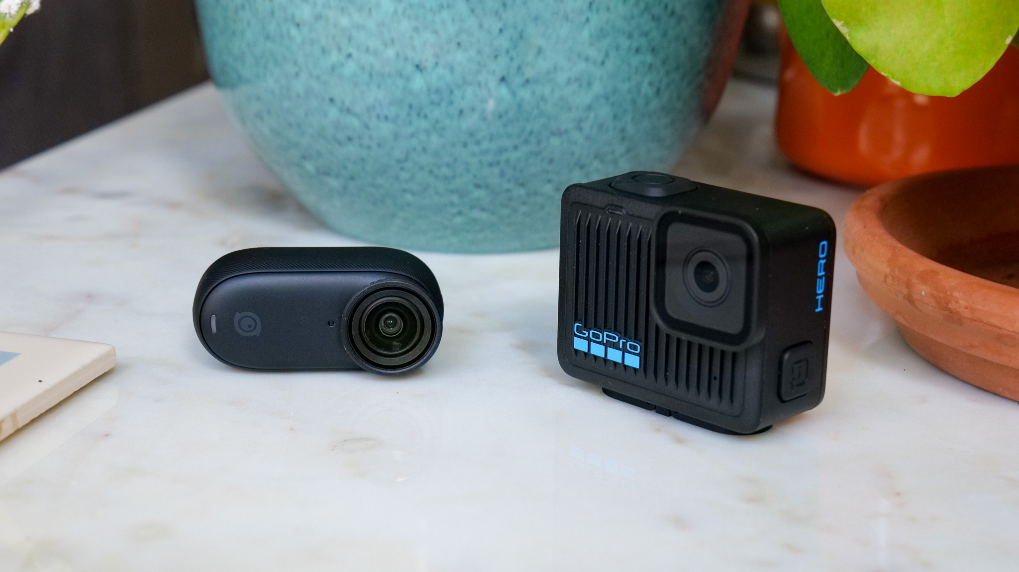 GoPro Hero and Insta360 Go 3S