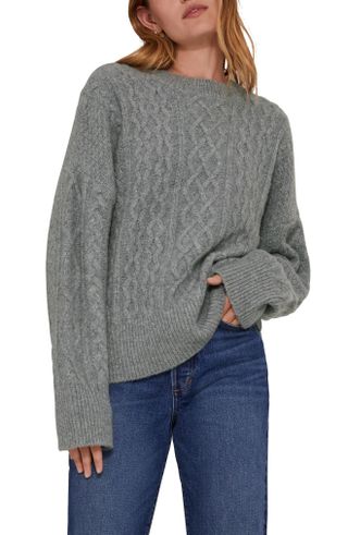 Oversize Cable Knit Sweater