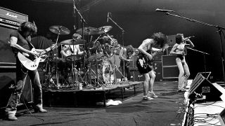 AC/DC onstage in 1978