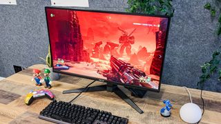 Asus TUF Gaming VG28UQL1A monitor on desk