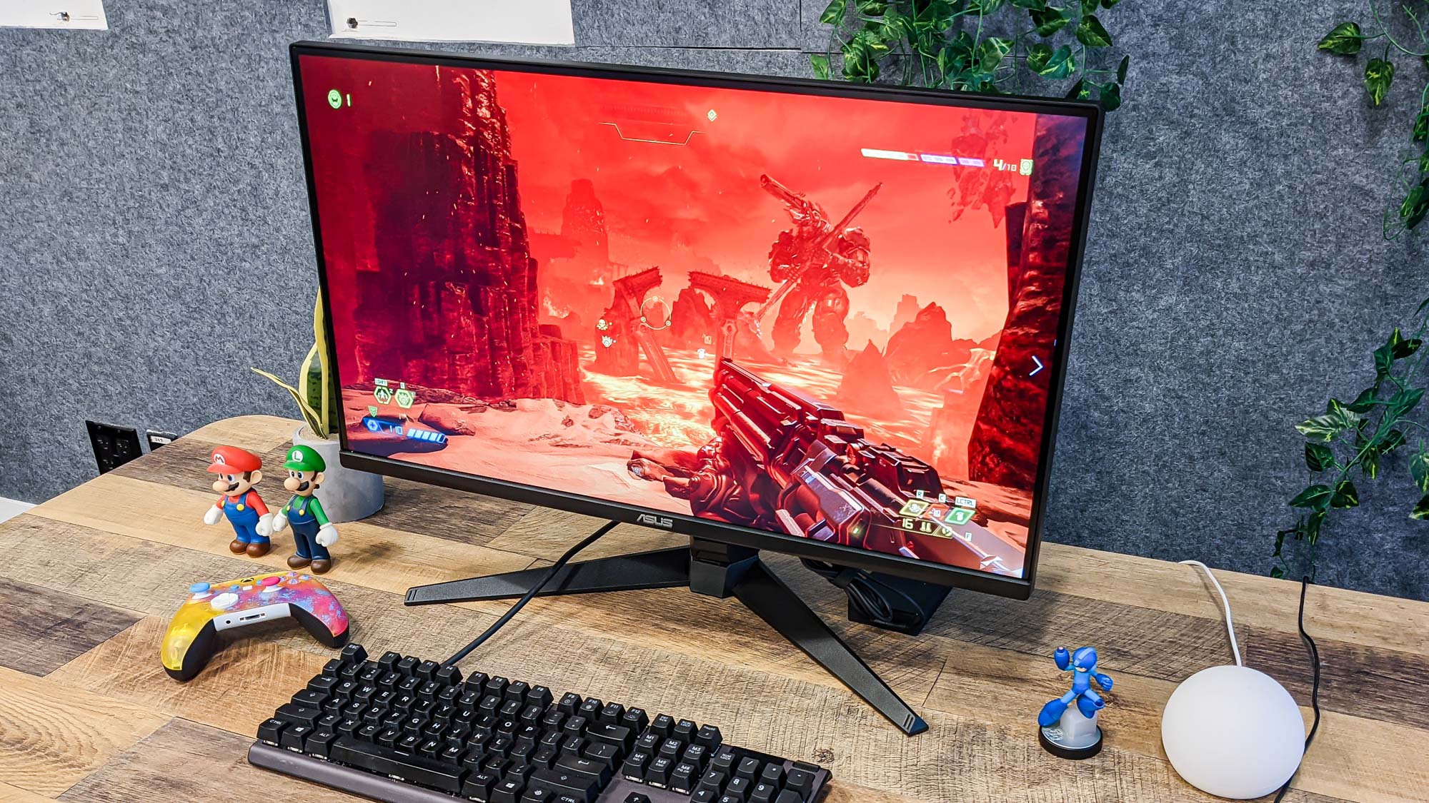 Asus TUF Gaming VG28UQL1A Monitor on Desk