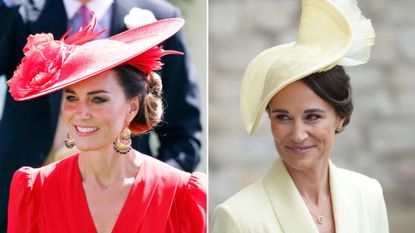 Kate and Pippa Middleton’s relationship is 'balanced'. Seen here are the Princess of Wales and Pippa at different occasions