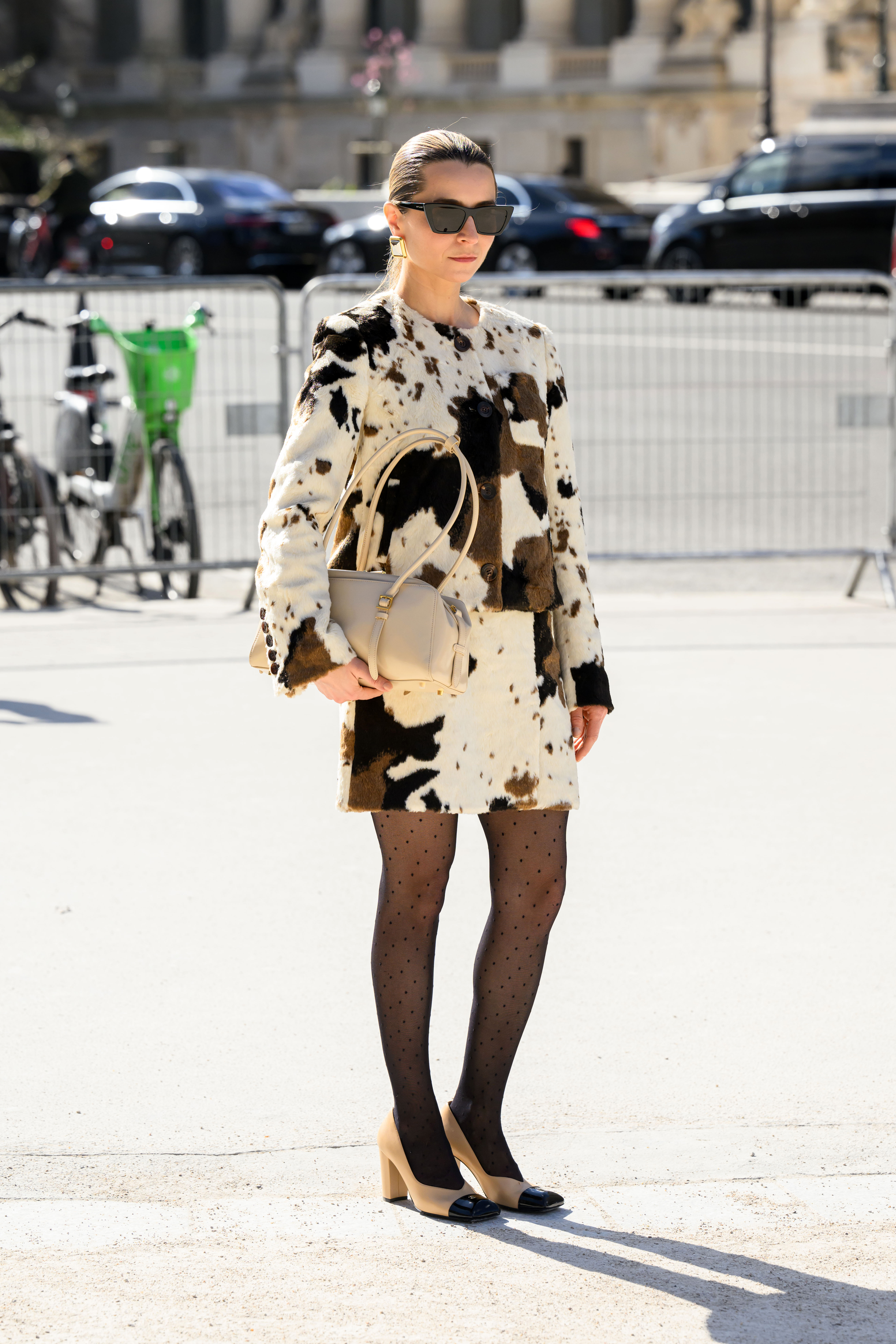 cap toe ballet flats