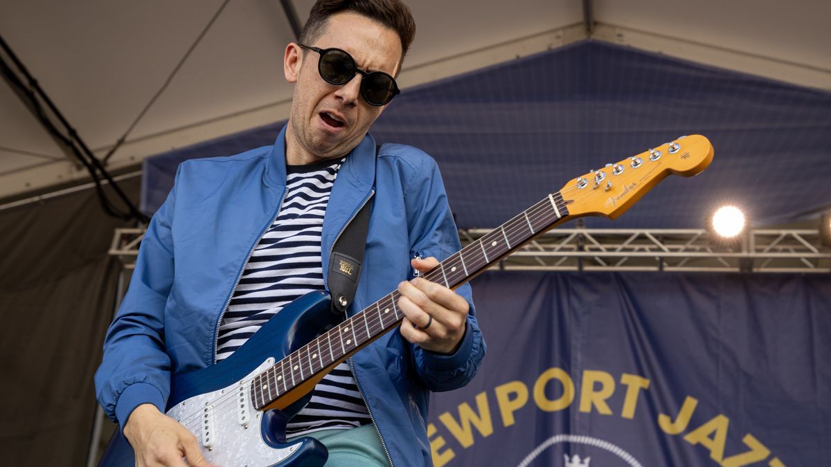 Cory Wong performs during the 2022 Newport Jazz Festival at Fort Adams State Park on July 30, 2022 in Newport, Rhode Island.