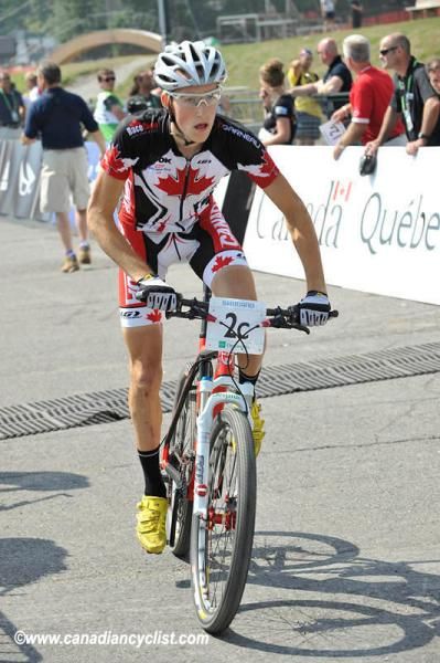 Antoine Caron was rider number three for Canada