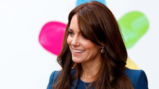 Kate Middleton with a side fringe haircut