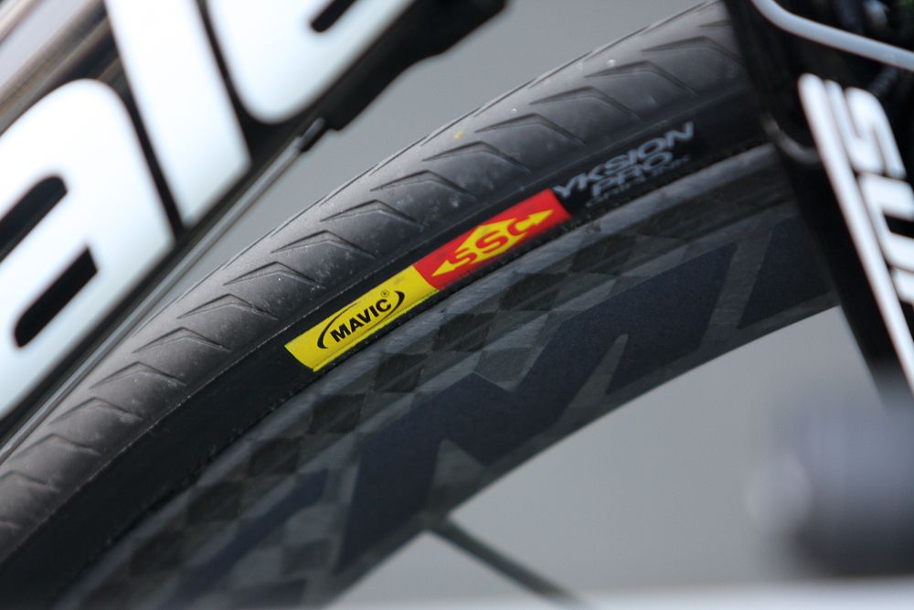 Mavic tubulars help hook the bikes up.