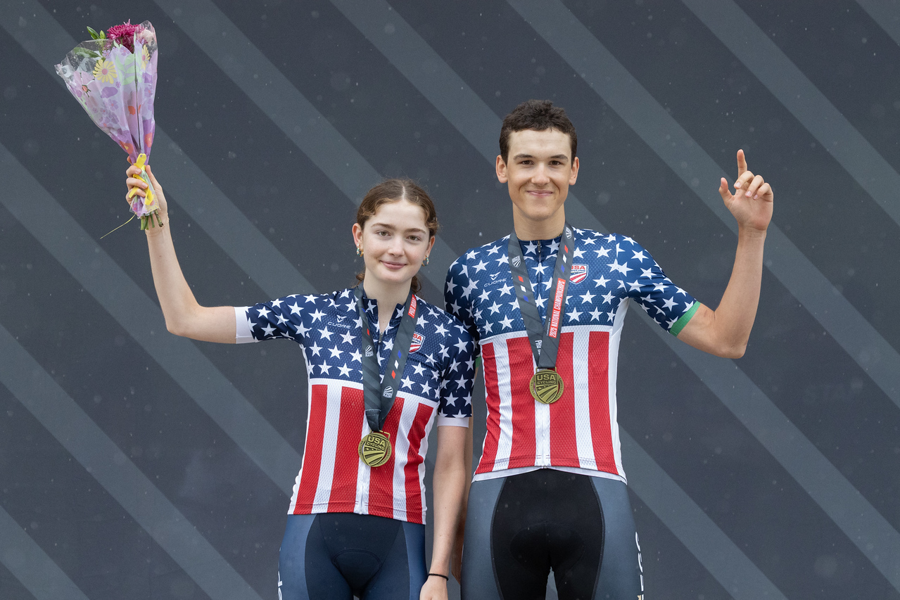 Ashlin Barry and Liliana Edwards win junior 17-18 time trials at 2025 US Pro Road Nationals