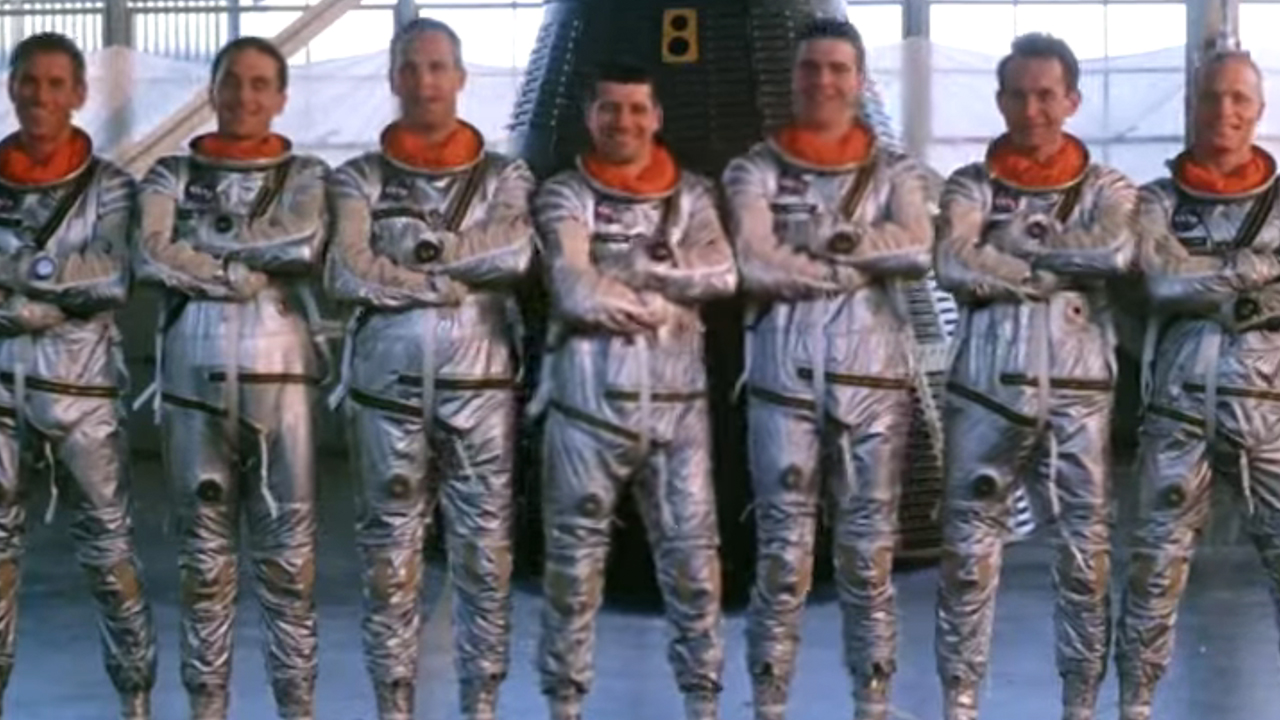 The cast of The Right Stuff