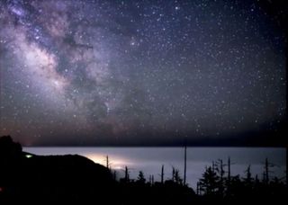 Milky Way Above California King Range