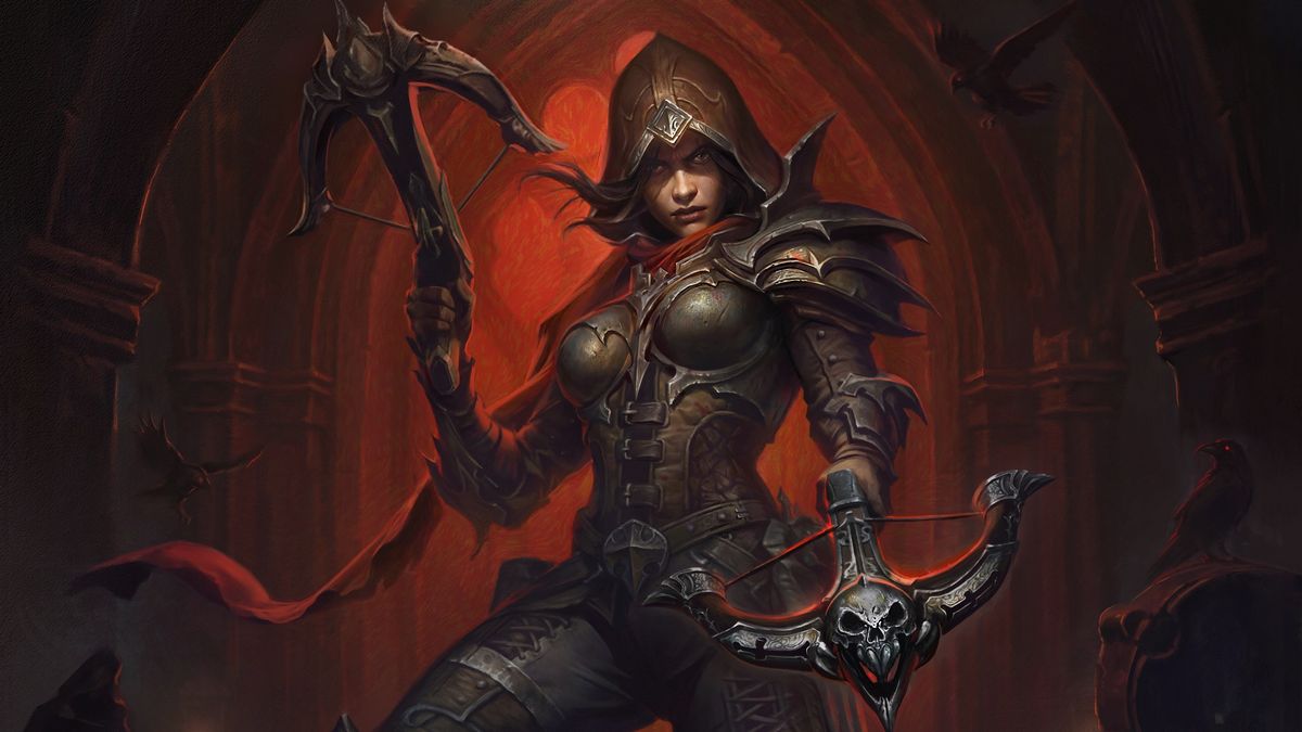 Diablo Immortal Key Art Demonhunter Female