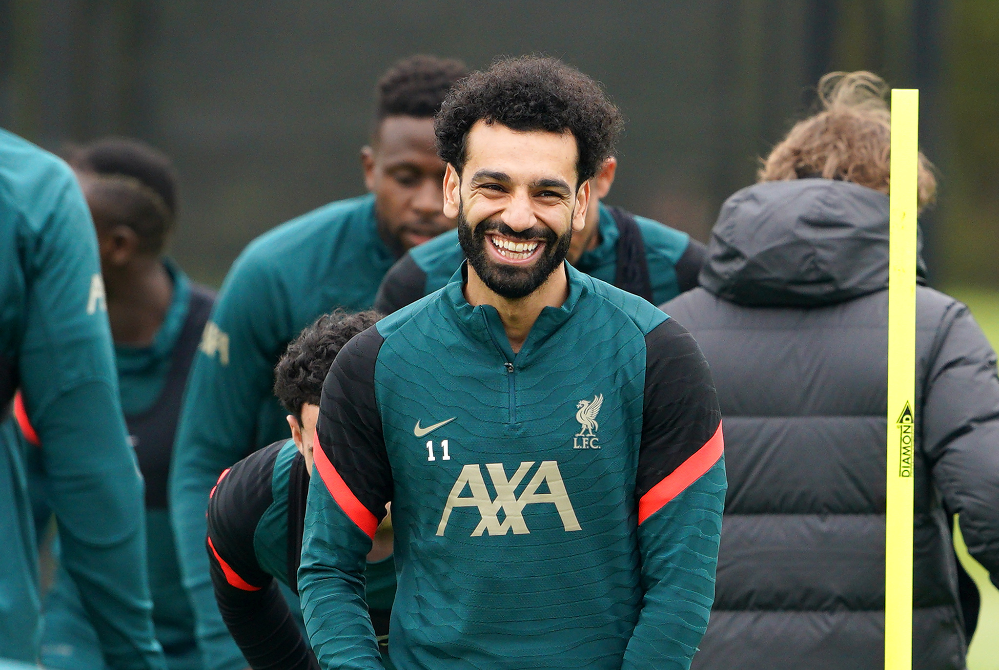 Liverpool’s Mohamed Salah during a training session at the AXA Training Centre, Liverpool. Picture date: Monday May 2, 2022