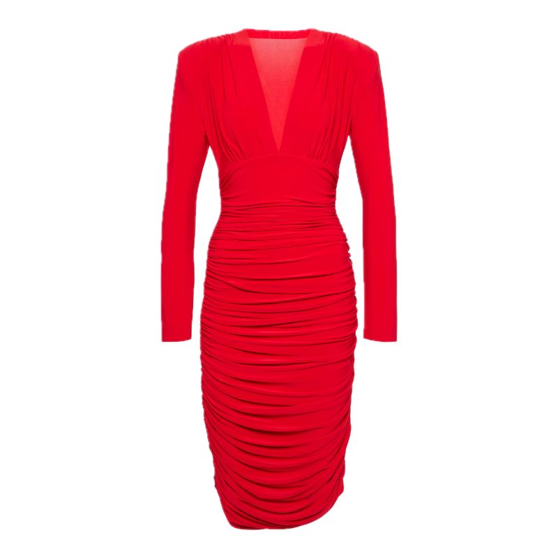Norma Kamali, Ruched midi dress