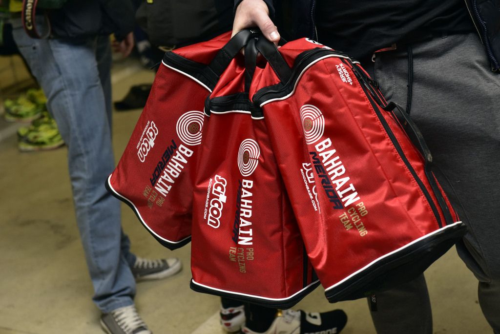Scicon provide bike and shoe bags for the team