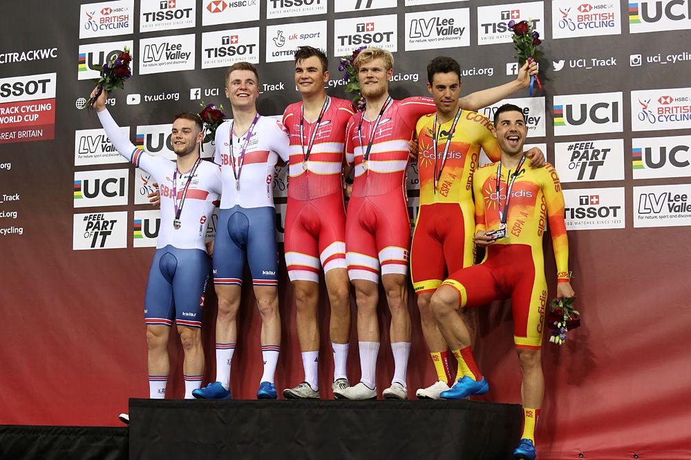 Denmark's team of Julius Johansen and Casper von Folsach won the men's Madison in London