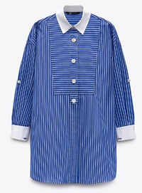 Striped Oversize Shirt | $41.67/32.99 | Zara&nbsp;