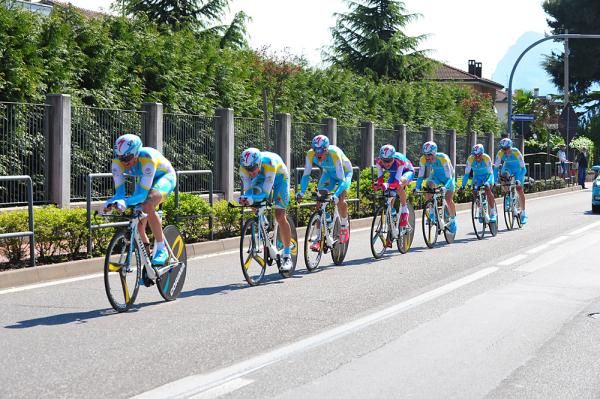 Astana came ten seconds shy of BMC's winning time.