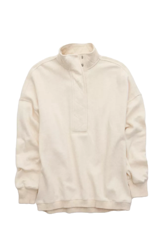 Aerie Getaway Quarter Snap Sweatshirt (Was $65) 