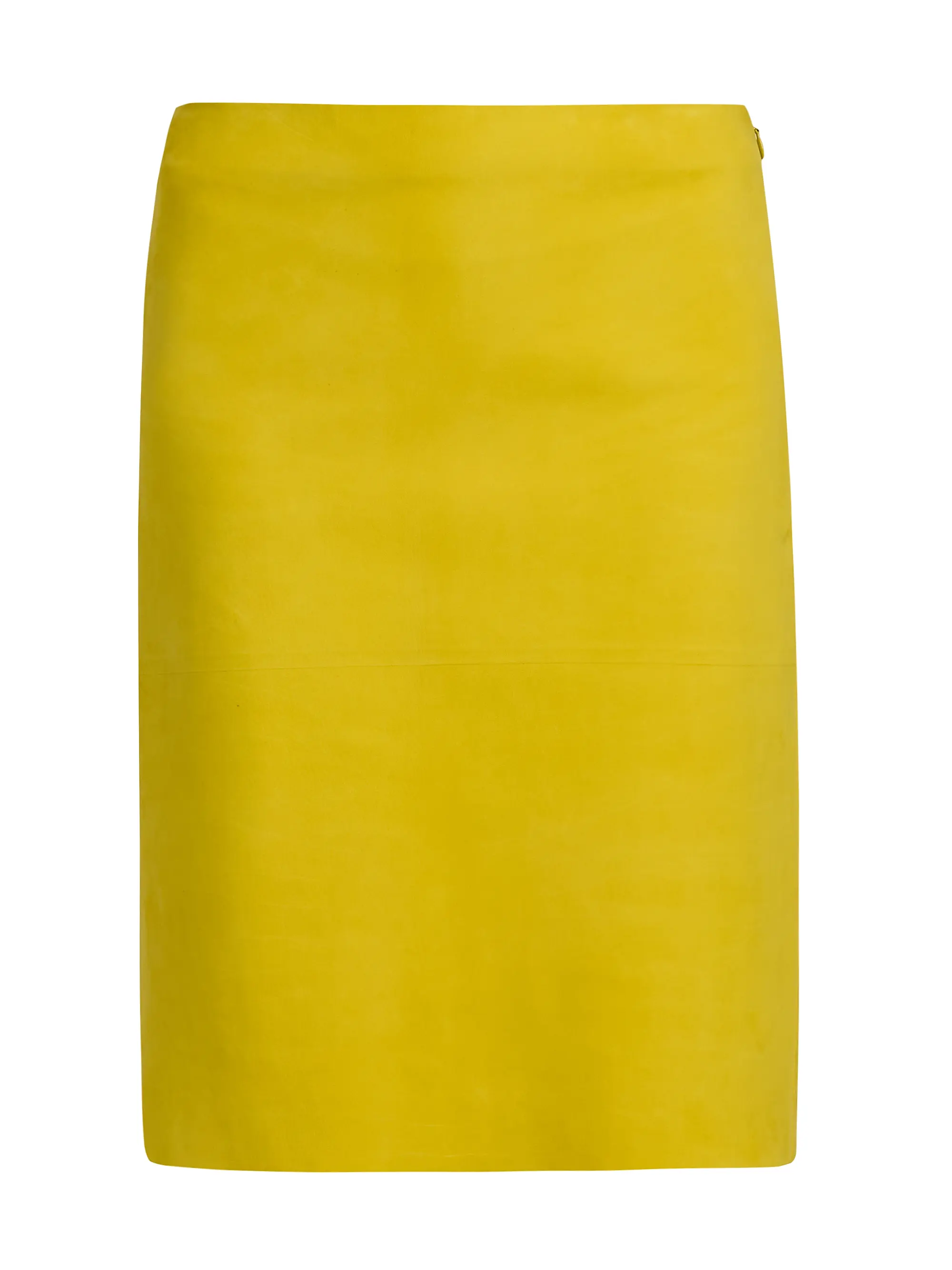 Leather Knee-Length Pencil Skirt