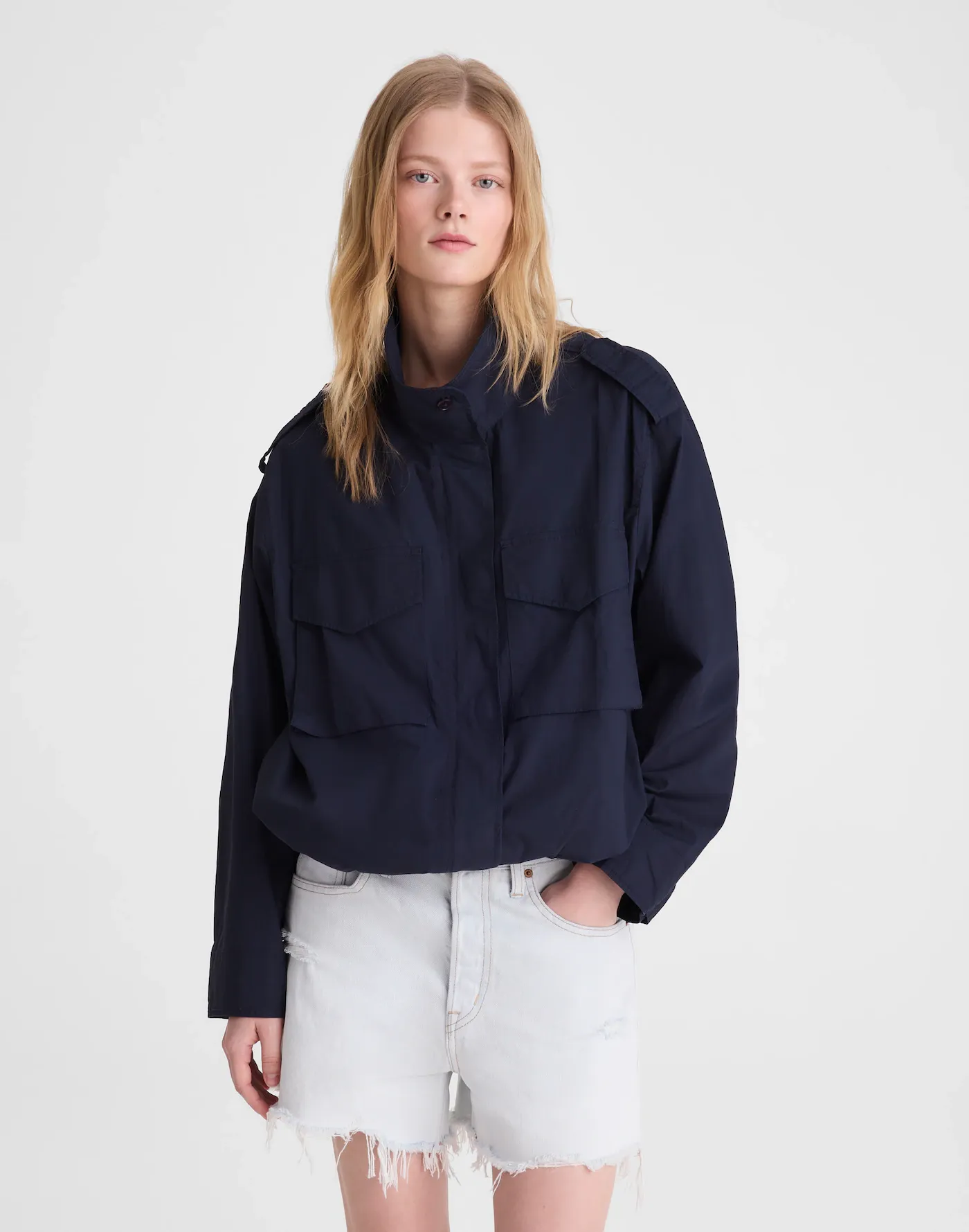 Field Jacket in Washed Poplin