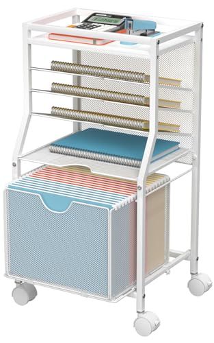 6-Tier Rolling File Cart