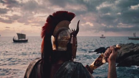 A still from new AI movie Odysseus: The Fall