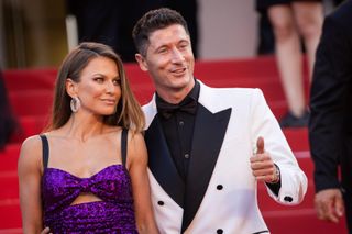 Robert Lewandowski and Anna Lewandowska pictured in 2022