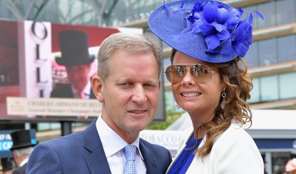 Jeremy Kyle and Vicky Burton on day 2 of Royal Ascot at Ascot Racecourse on June 20, 2018 in Ascot, England.