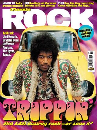 The cover of Classic Rock 59, featuring Jimi Hendrix