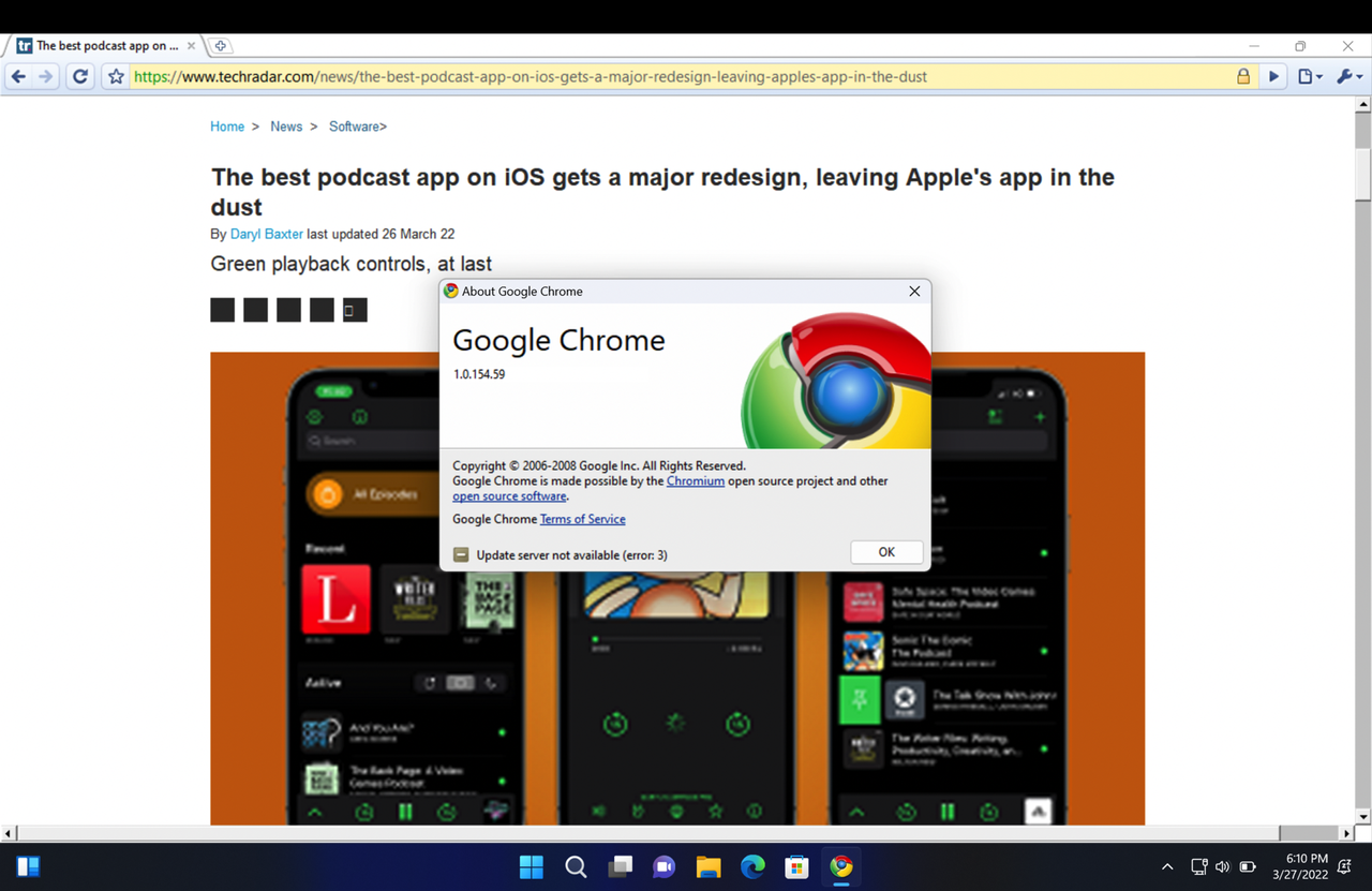 Google Chrome 1 in Windows 11