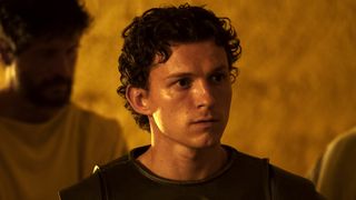 Tom Holland is Telemachus in THE ODYSSEY, written, produced, and directed by Christopher Nolan.