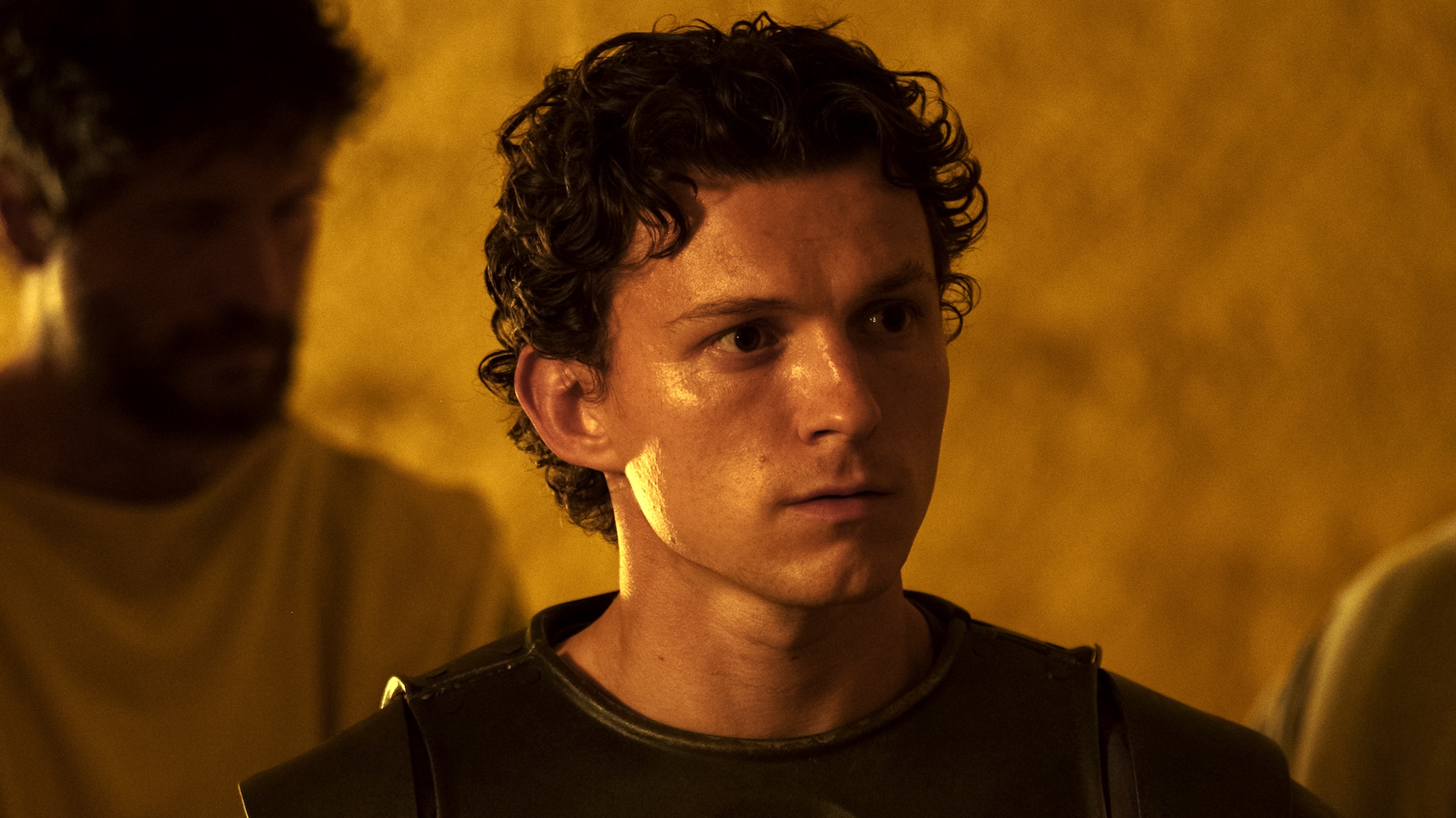 Tom Holland is Telemachus in THE ODYSSEY, written, produced, and directed by Christopher Nolan.