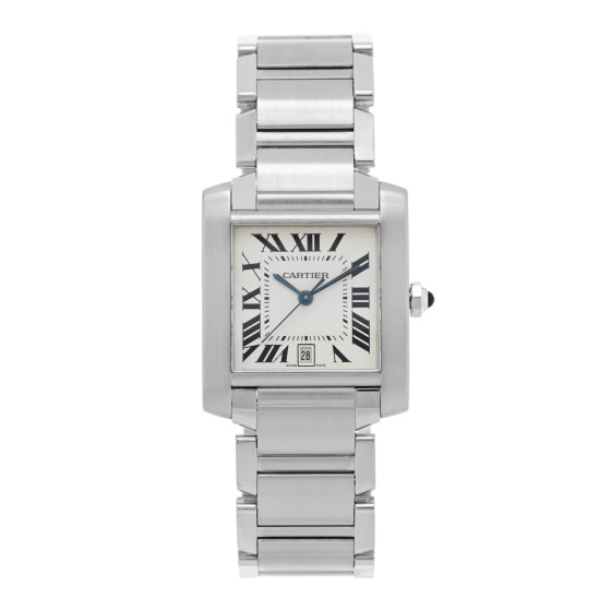 Cartier Stainless Steel 28mm Tank Francaise Automatic Watch
