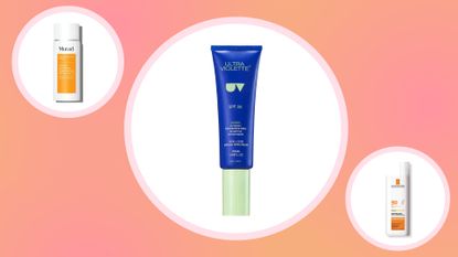 A selection of the best face sunscreens included in this guide from Murad, Ultra Violette, and La Roche-Posay
