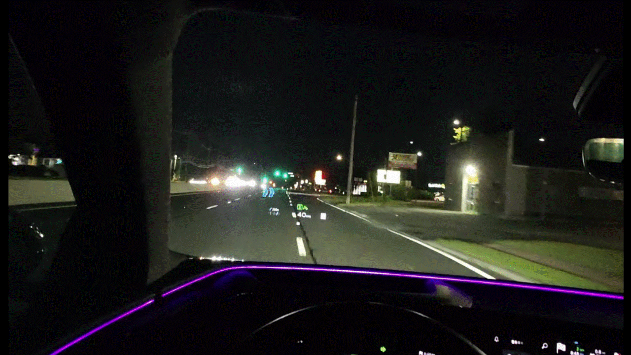 2025 Audi Q6 e-tron augmented reality head-up display.