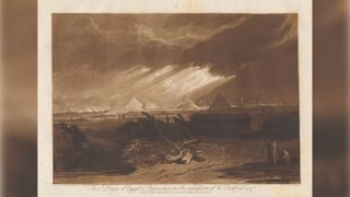 The Fifth Plague of Egypt, Etched by Joseph Mallord William Turner.