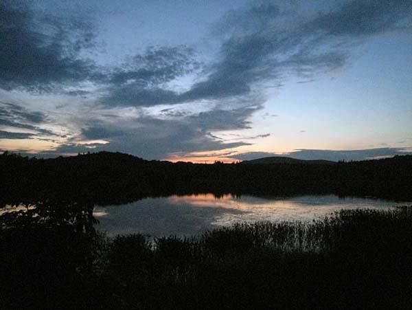 A peaceful, summer sunset