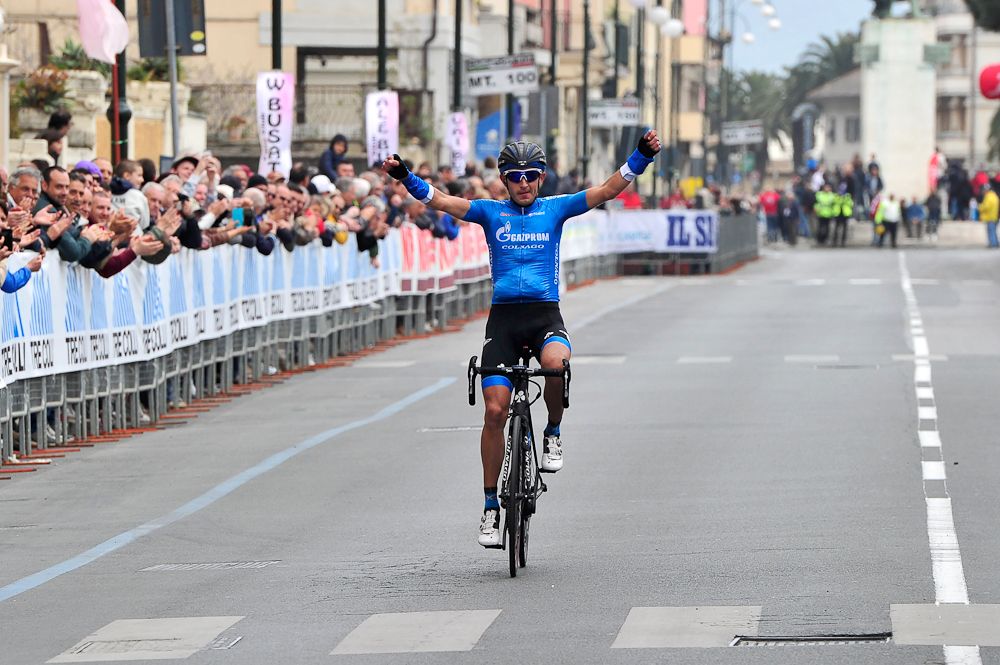 Sergey Firsanov (Gazprom-Rusvelo) wins the 2016 Giro dell'Apennino