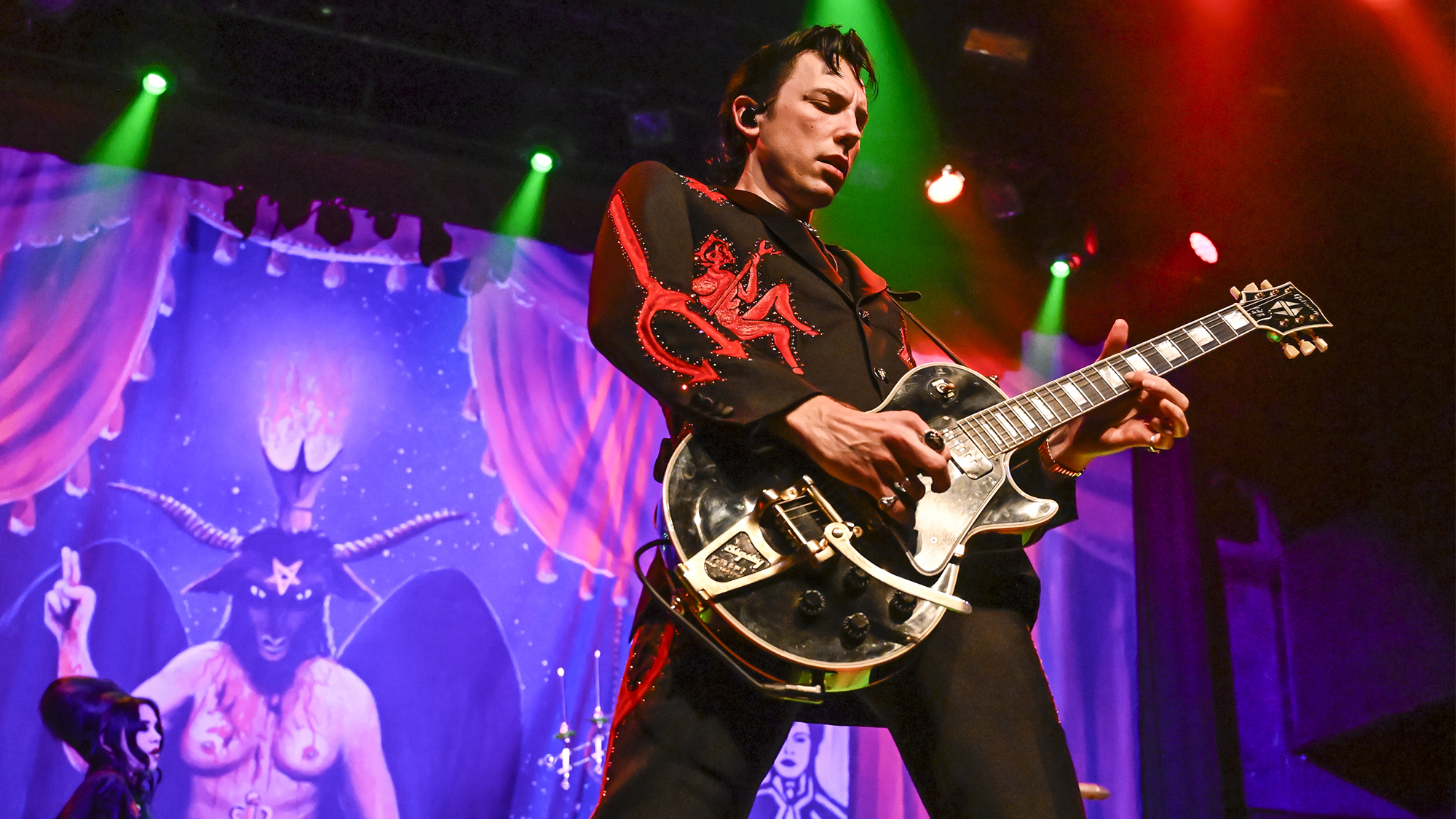 Zachary James of Twin Temple performs at The Regency Ballroom on October 27, 2022 in San Francisco, California.