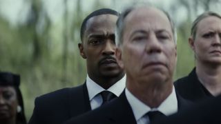 Anthony Mackie's Sam Wilson attending funeral in Captain America: Brave New World