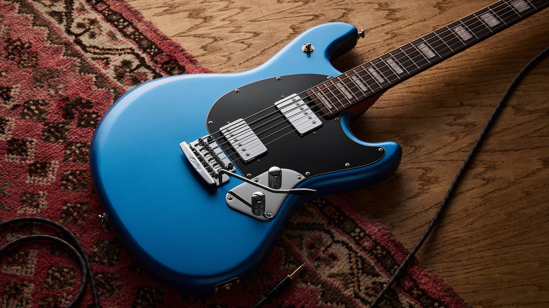 A Sterling by Music Man StingRay Baritone guitar