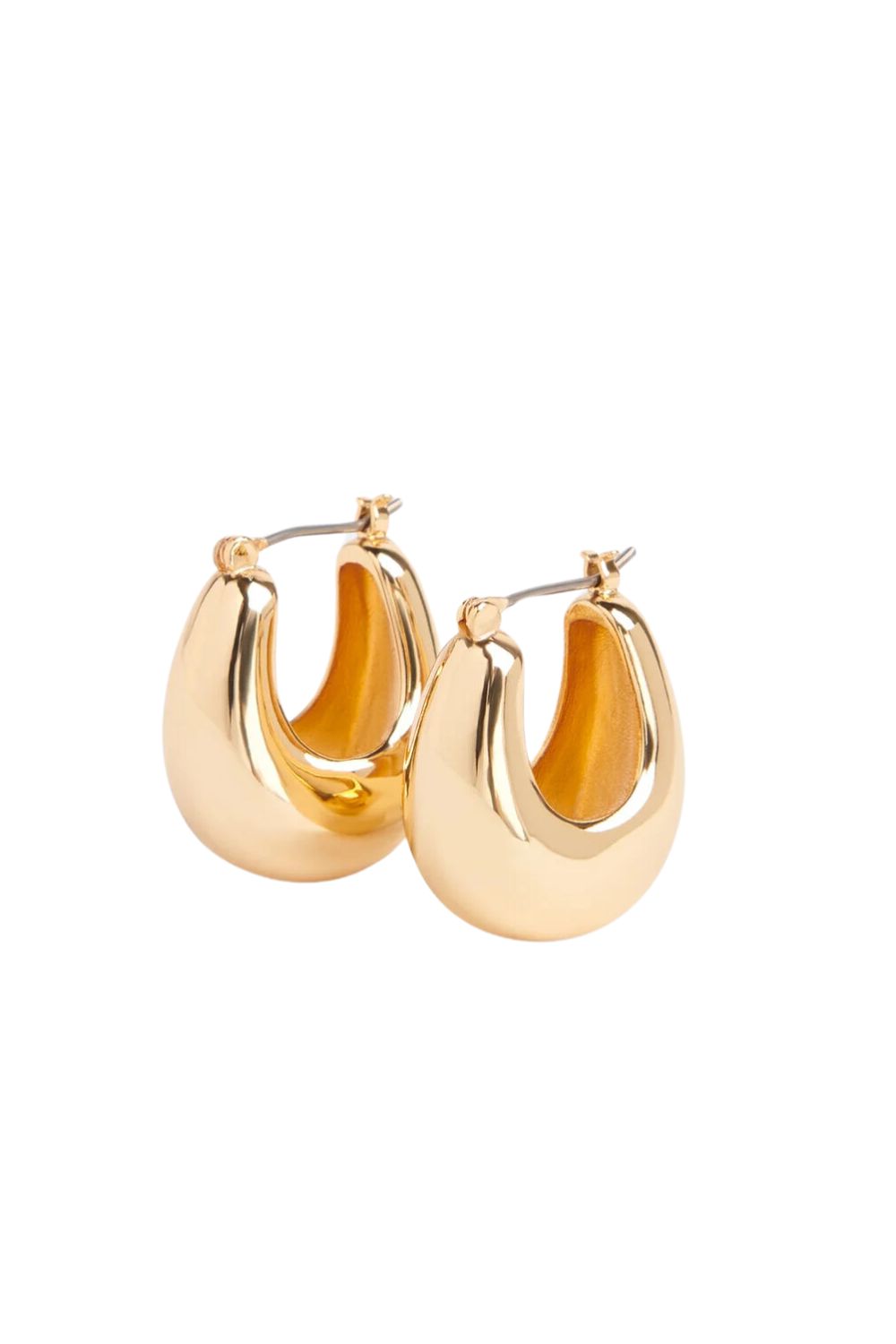 gold hoop earrings