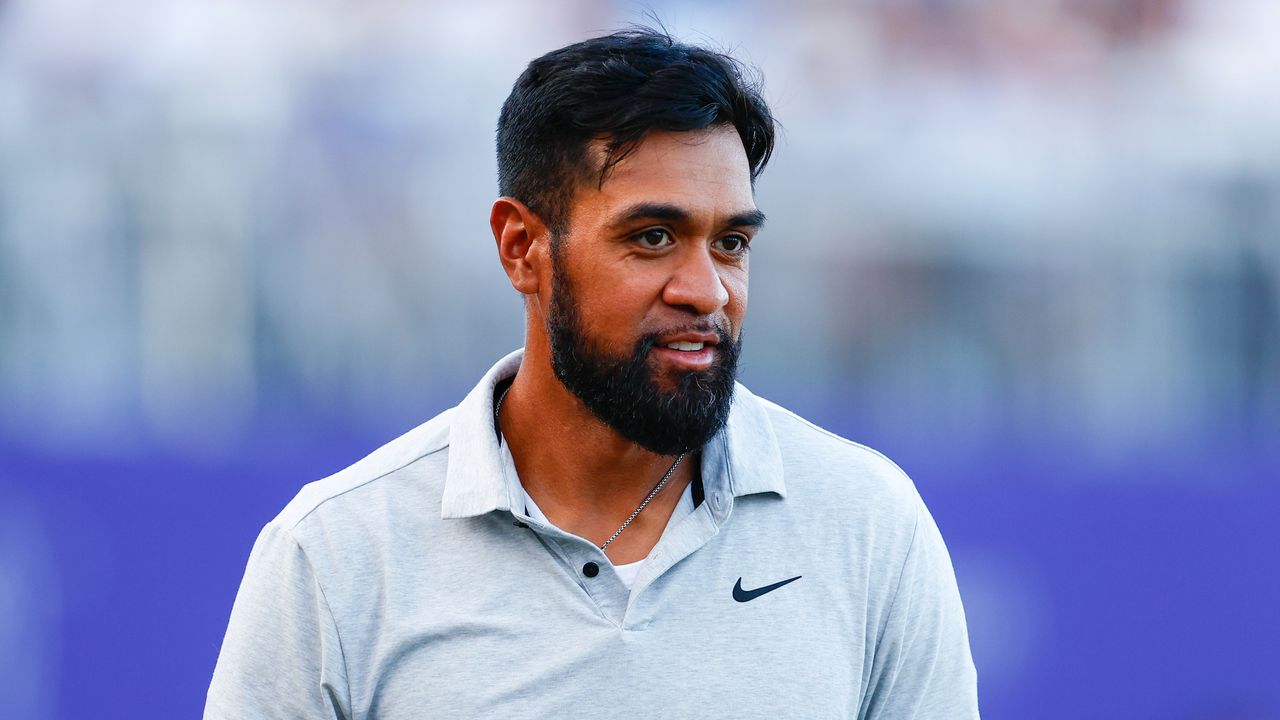 A close-up of Tony Finau at the Grant Thornton Invitational